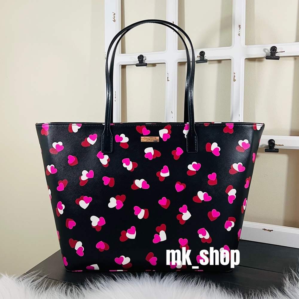 Kate Spade Margareta Flutter Hearts Tote Bag